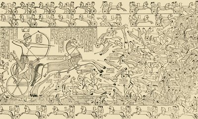 A Battle-Scene from the Rameseum at Thebes by Unbekannt