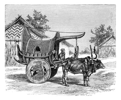 A Burmese Wagon, Burma Myanmar by Unbekannt