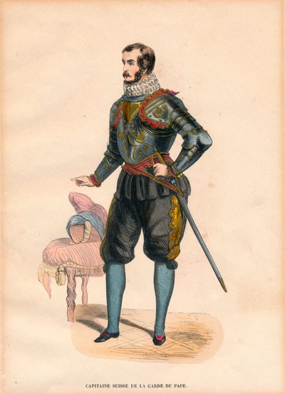 A Captain of the Popes Swiss Guard, c.1900s by Unbekannt