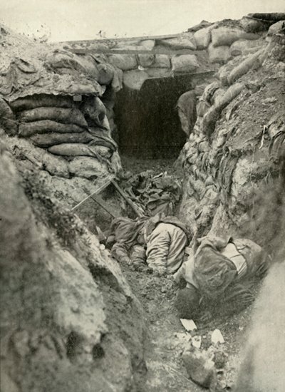 A Captured German Trench by Unbekannt