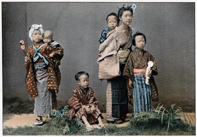 A Group of Children, c1890 by Unbekannt
