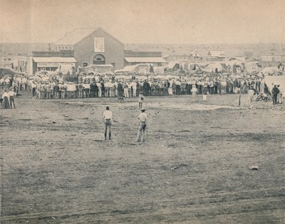 A Mass Meeting at Bulawayo by Unbekannt