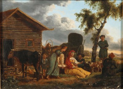 A Peasant Scene by Unbekannt