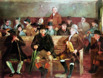 A Quaker Meeting by Unbekannt
