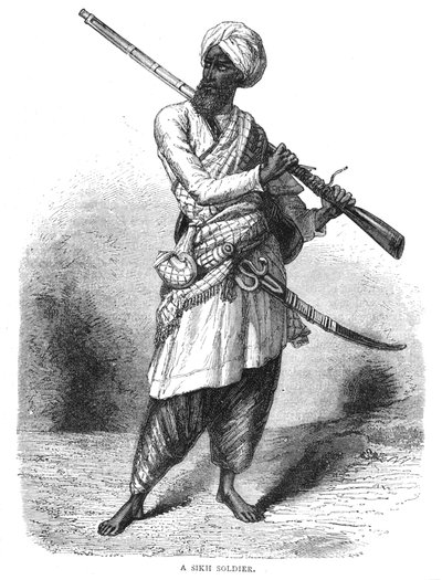 A Sikh Soldier by Unbekannt