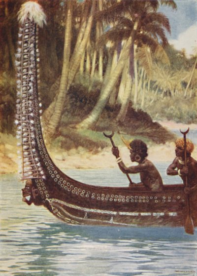 A Solomon Islands Canoe by Unbekannt
