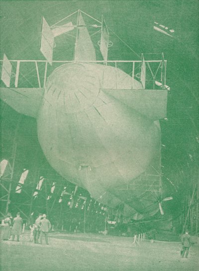 A Zeppelin at Home, c1917-1919 by Unbekannt