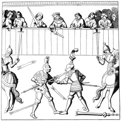 A fight to the death, 15th century by Unbekannt