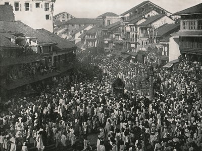 A Great Native Procession, Bombay, India by Unbekannt