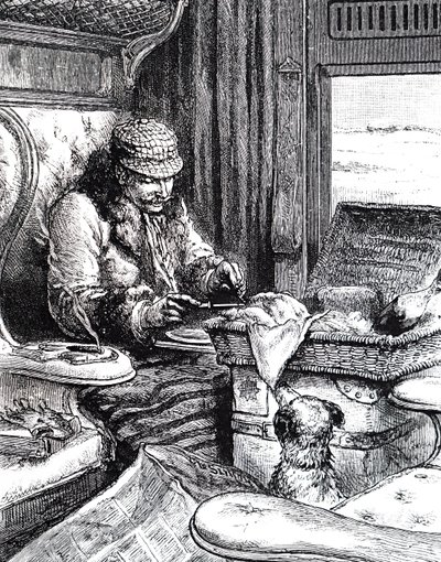 A Man in a First Class Carriage by Unbekannt