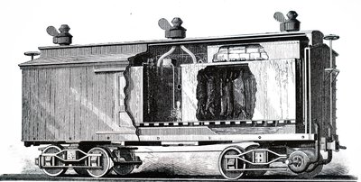 A Refrigerated Railroad Car by Unbekannt