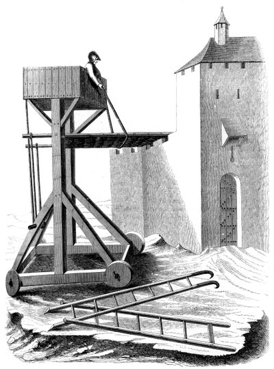 A siege assault platform, 15th century by Unbekannt