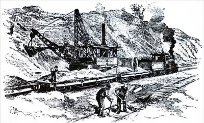 A Steam Excavator by Unbekannt