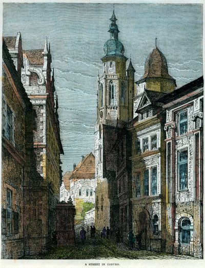 A street in Coburg, Bavaria, Germany by Unbekannt