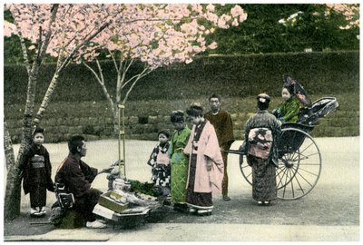 A Street Merchant, Japan, 1904 by Unbekannt