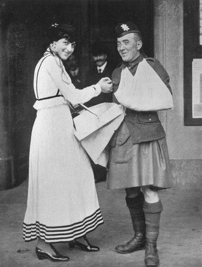 A War Charity Flag Day Incident, 1915 by Unbekannt