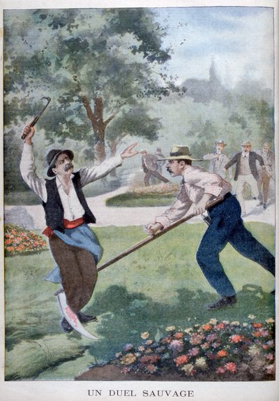 A Wild Fight Involving Harvesting Implements by Unbekannt