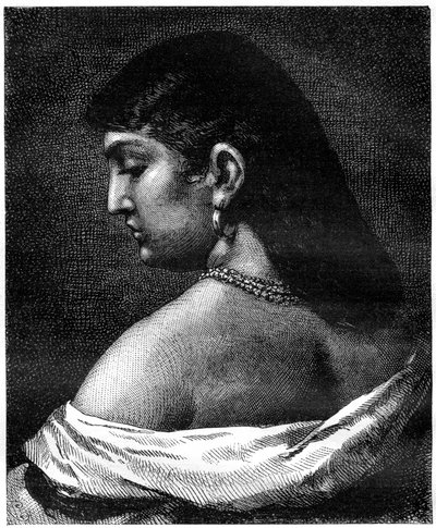 A Woman from Trastevere, Rome, Italy, 19th Century by Unbekannt