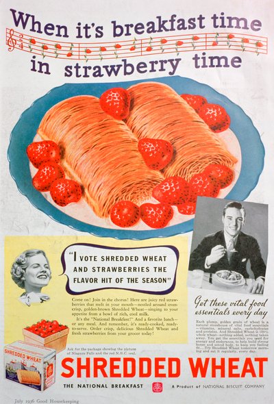 Advert for Shredded Wheat by Unbekannt