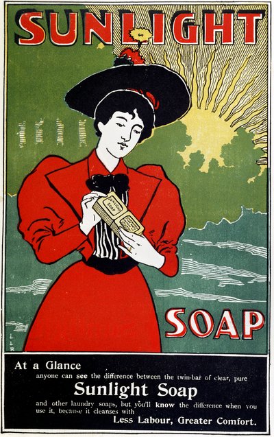 Advertisement for Sunlight Household Soap, c1890 by Unbekannt