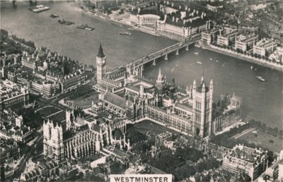 Aerial view of Westminster, 1939 by Unbekannt