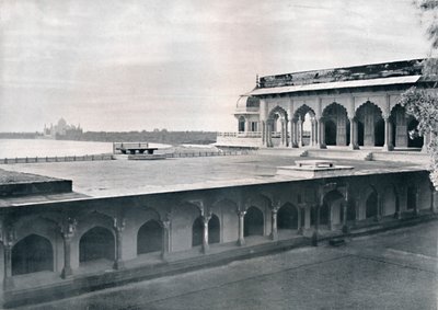 Agra. The Dewan-i-Khas Showing the Taj by Unbekannt