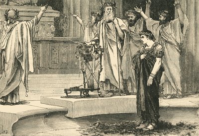 Alexander at the Temple of Jupiter Ammon by Unbekannt