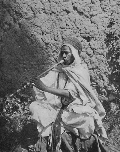 Algerian Native Flute Player by Unbekannt