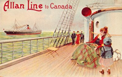 Allan Line to Canada, c. 1900 by Unbekannt