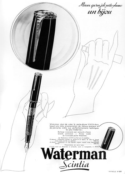 An Advertisement for Waterman Pens by Unbekannt