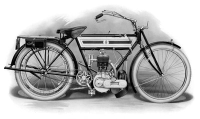 An Early Triumph Motorcycle by Unbekannt