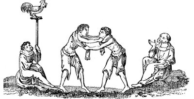 Ancient Wrestling, 1833 by Unbekannt