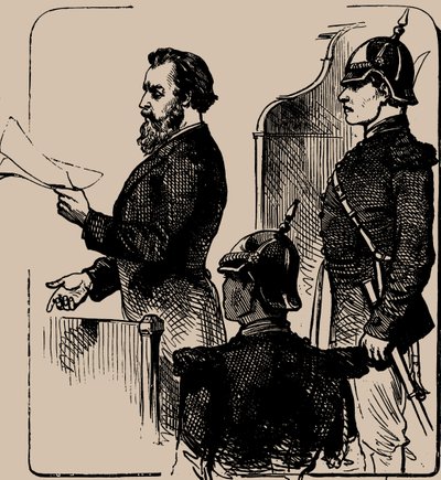 Andrei Zhelyabov Before the Court, 1881 by Unbekannt