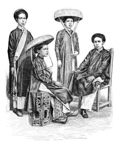 Annamese chiefs and women, Vietnam by Unbekannt