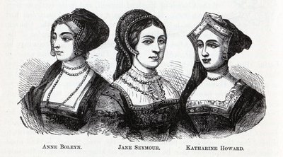 Anne Boleyn. Jane Seymour. Katharine Howard by Unbekannt
