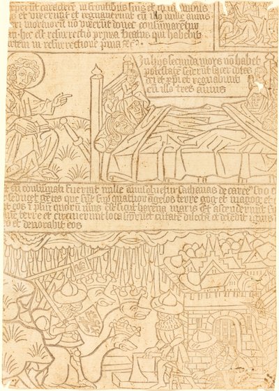 Apocalypse of John, Leaf 42, c. 1465 by Unbekannt