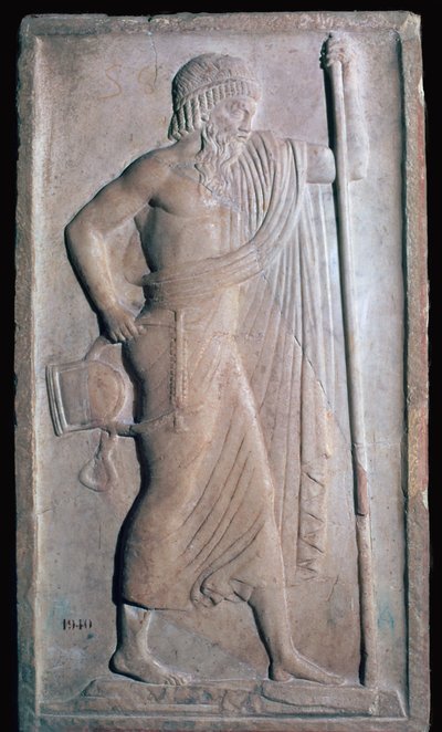 Archaic Roman relief of Apollo by Unbekannt