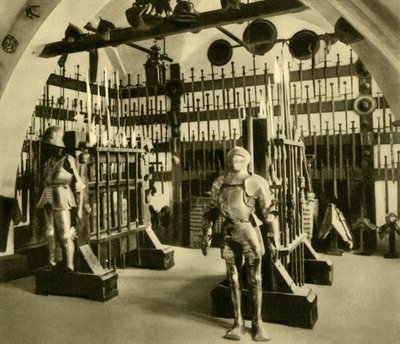 Armoury, Burg Kreuzenstein, Lower Austria, c1935 by Unbekannt