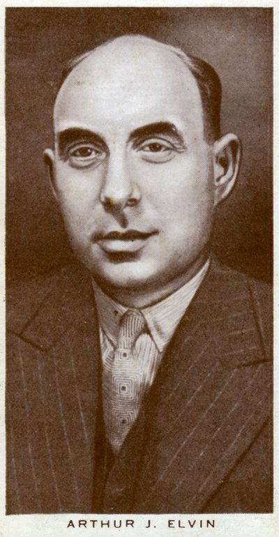 Arthur J Elvin, British boxing promoter, 1938 by Unbekannt