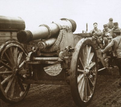 Artillery Column at Verdun, Northern France by Unbekannt