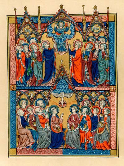 Ascension and Pentecost, 1290-1300 by Unbekannt