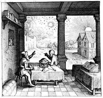 Astrologers preparing a horoscope by Unbekannt