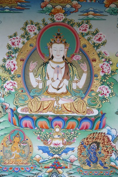 Avalokitesvara, Buddha of compassion, Kathmandu, Nepal by Unbekannt