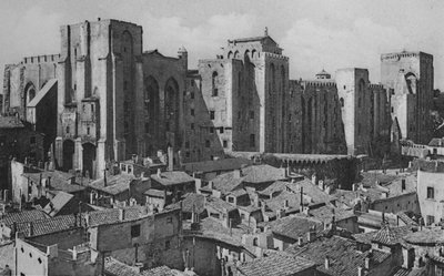 Avignon - Popes Palace East Side by Unbekannt