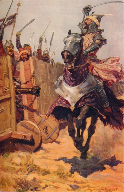 Baber Cheering On His Troops by Unbekannt