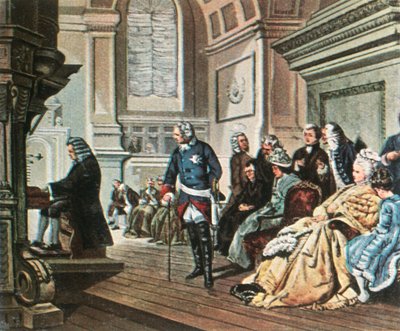 Bach Visits Frederick the Great, 1747 by Unbekannt