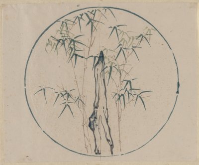 Bamboo and Rock by Unbekannt
