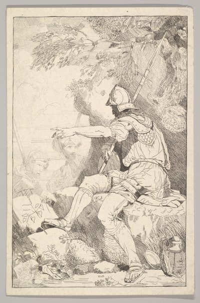 Banditti Taking His Post by Unbekannt