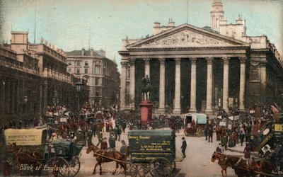 Bank of England and Royal Exchange by Unbekannt