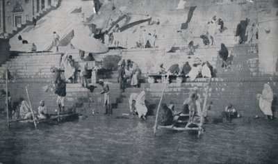 Bathing at Benares, 1924 by Unbekannt
